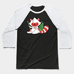 Panda sitting in the Bamboo Baseball T-Shirt